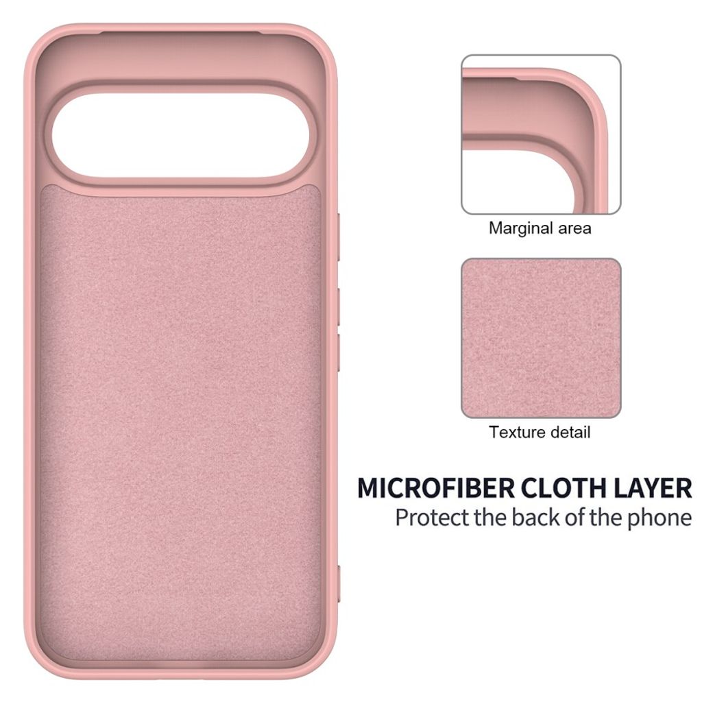 Google Pixel 11 Pro XL Cover med Strap Silikone Lyserød