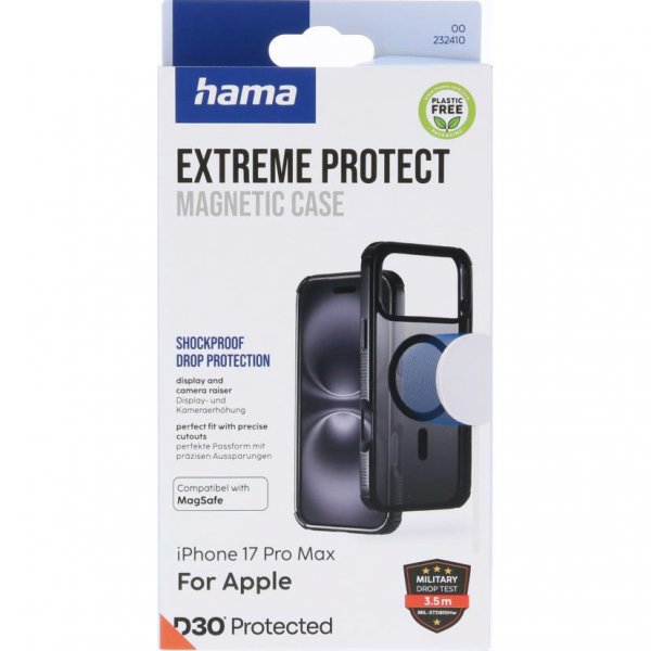 Hama iPhone 17 Pro Max Cover Extreme Protect MagSafe Sort