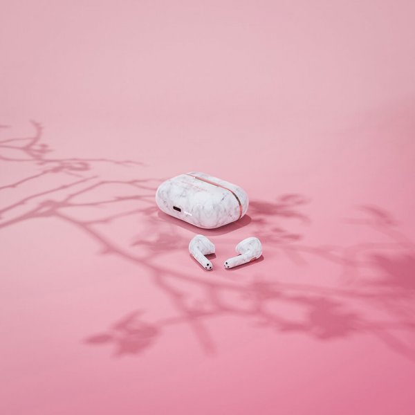 Happy Plugs Hope TWS Hvid Marmor