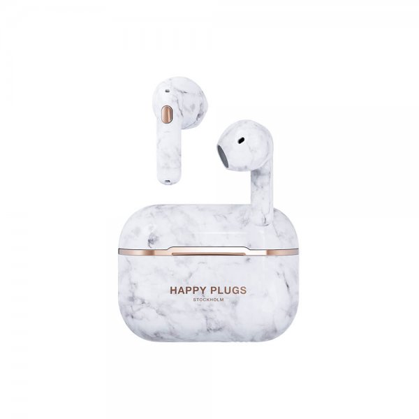 Happy Plugs Hope TWS Hvid Marmor