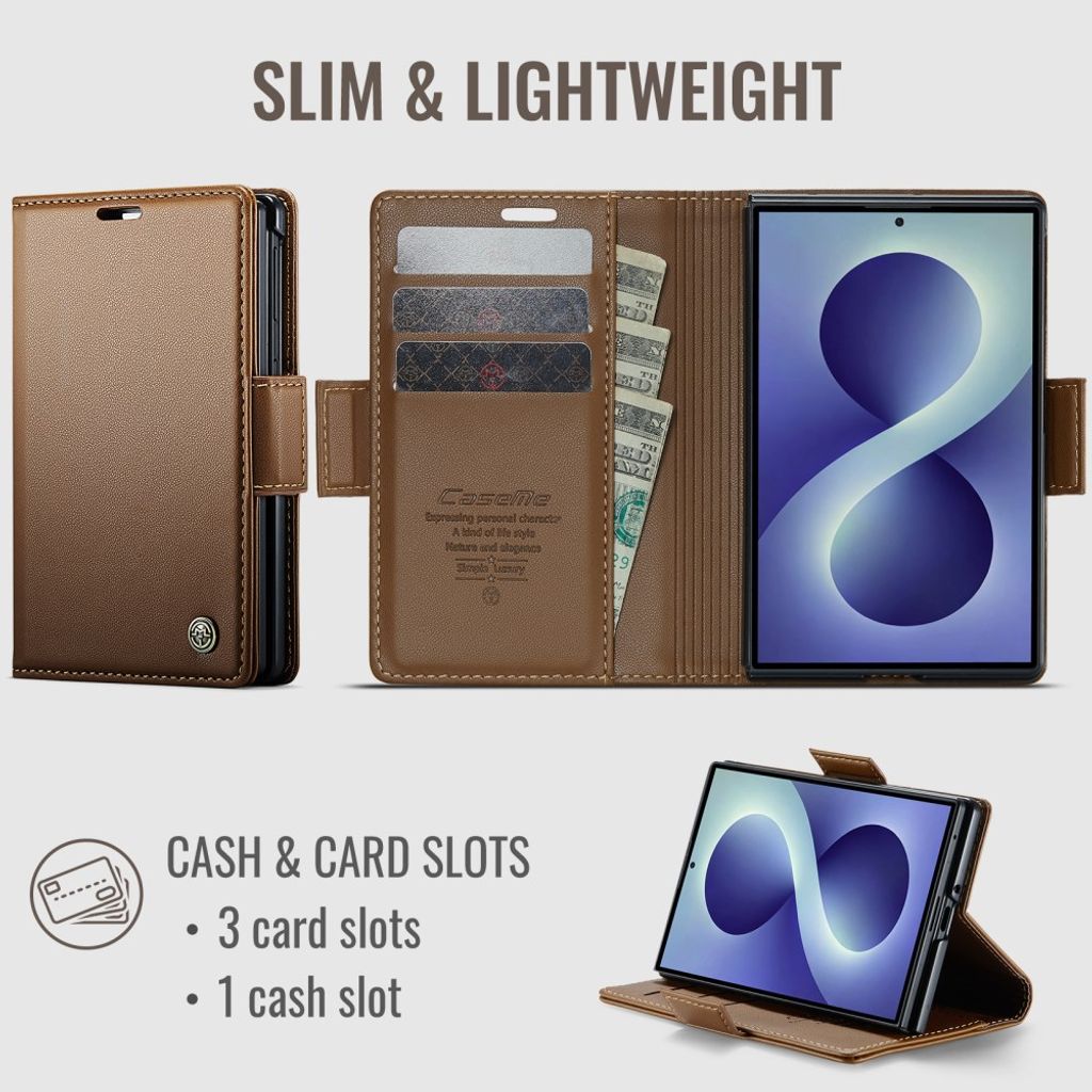 CaseMe Samsung Galaxy Z Fold 8 Etui 023 Series Brun