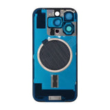 iPhone 16 Pro Bagside Glas med Magnet og Kameralinse - Sort Titanium