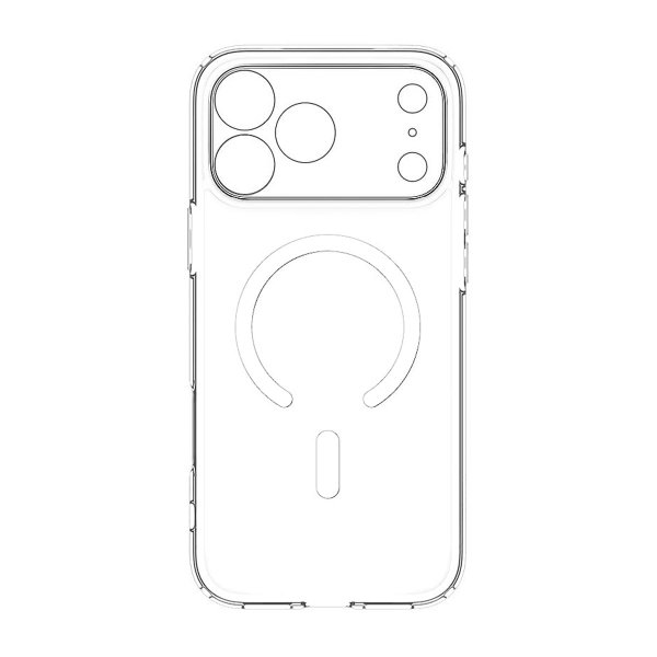 Rvelon iPhone 17 Pro Cover Kameralinsebeskyttelse MagSafe Transparent