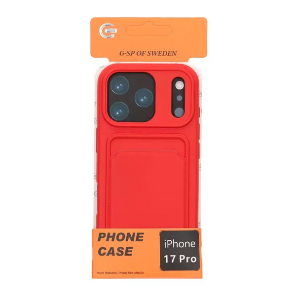 iPhone 17 Pro Cover Kortholder Rød