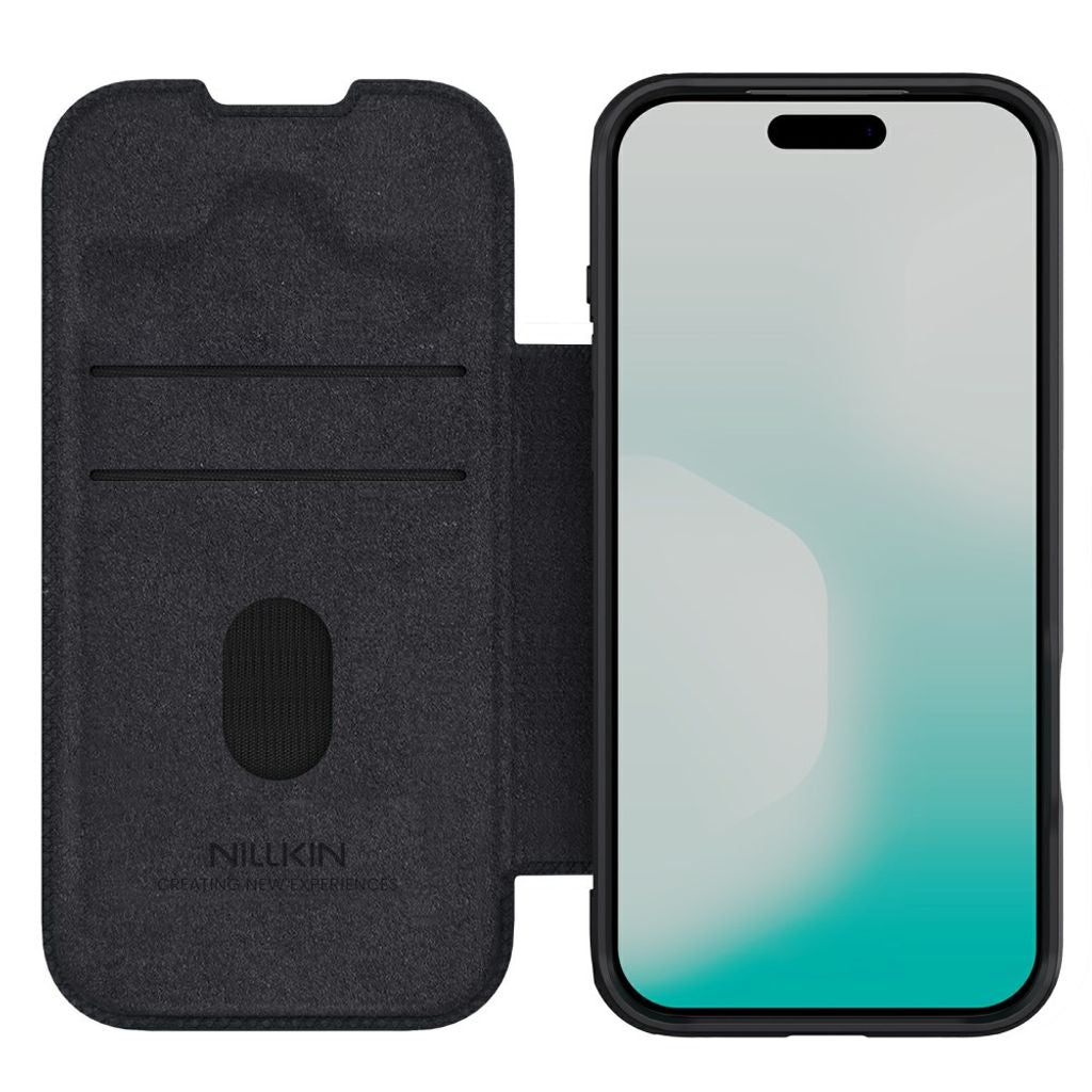 Nillkin iPhone 17 Pro/iPhone 18 Pro Etui Qin Pro Sort