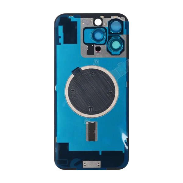 iPhone 16 Pro Max Bagside Glas med Magnet og Kameralinse - Sandfarvet Titanium