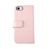 Rvelon iPhone 7/8/SE Cover Ægte læder Kortlomme Rosa