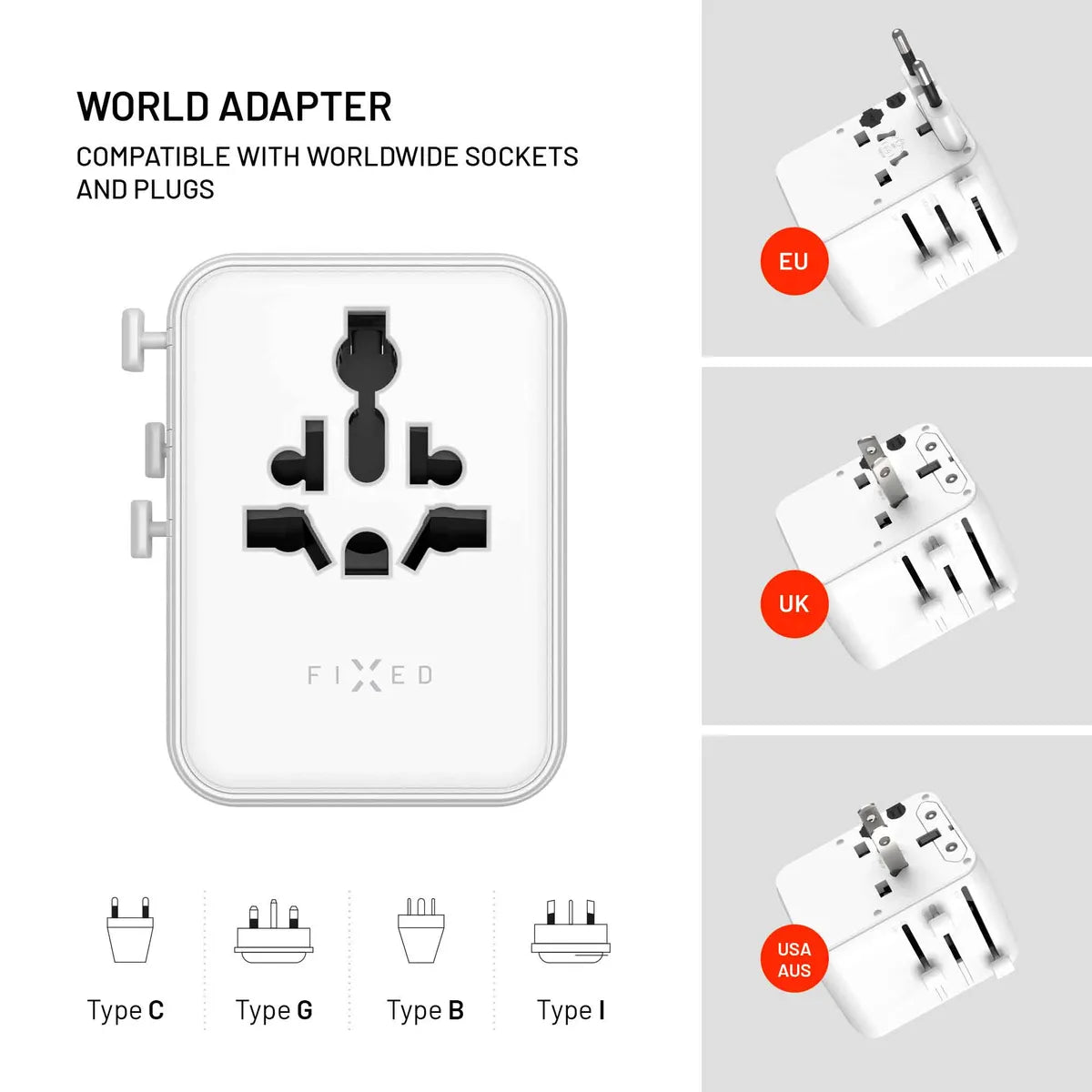 Fixed Reseoplader Voyager 70W EU/UK/USA