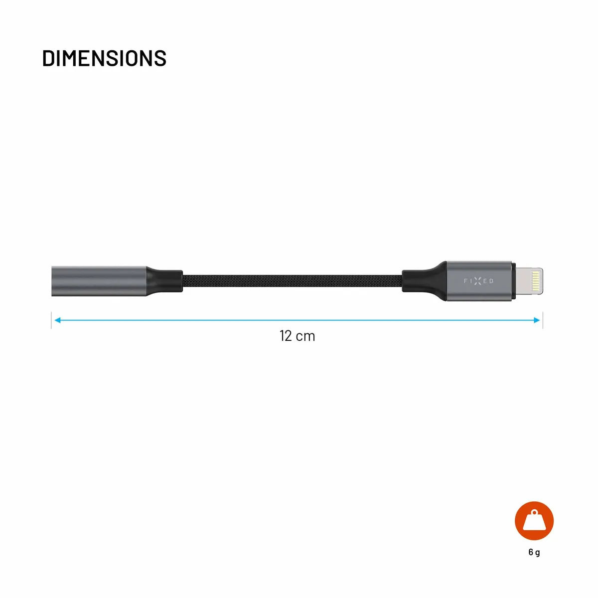 Fixed Lydadapter Link Premium Lightning til 3.5mm