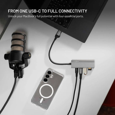 Fixed USB-hub Hub Port 4in1