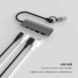 Fixed USB-hub Hub Port 4in1