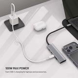 Fixed USB-hub Hub Core 5in1 4K/60Hz 100W