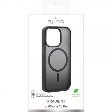 Puro iPhone 15 Pro Cover Gradient MagSafe Sort
