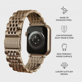 Burga Apple Watch 38/40/41/42mm Rem Metal Guld