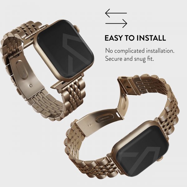 Burga Apple Watch 38/40/41/42mm Rem Metal Guld