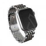 Burga Apple Watch 44/45/46mm/Ultra 49mm Armbånd Metal Sølv