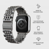 Burga Apple Watch 38/40/41/42mm Rem Metal Sølv