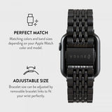 Burga Apple Watch 38/40/41/42mm Rem Metal Sort