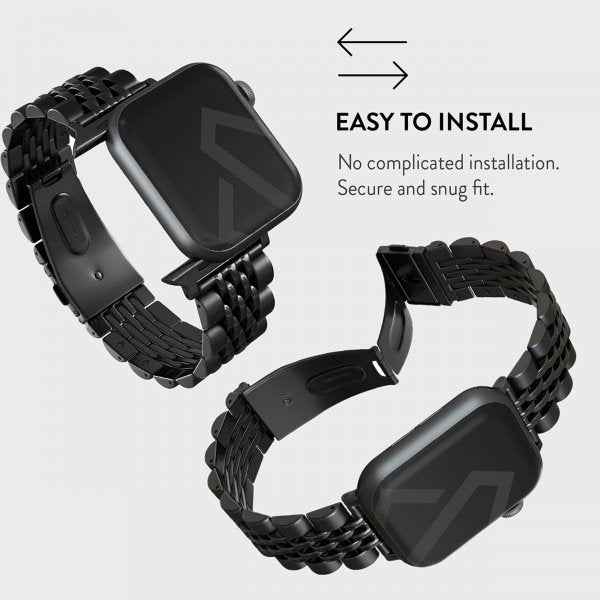 Burga Apple Watch 38/40/41/42mm Rem Metal Sort