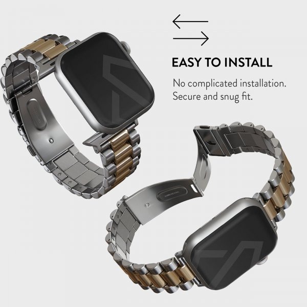 Burga Apple Watch 38/40/41/42mm Rem Metal Sølv Guld