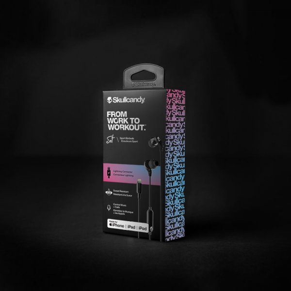 Skullcandy Høretelefoner Sæt Lightning In-Ear Sort
