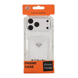 iPhone 17 Pro Max Cover Kortholder Transparent