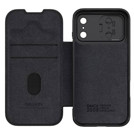 Nillkin iPhone 17 Pro/iPhone 18 Pro Etui Qin Pro Sort