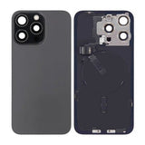 iPhone 15 Pro Max Bagside Glas Komplet OEM - Sort