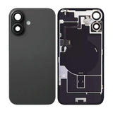 iPhone 16 Plus Bagside Glas med smådele - Sort