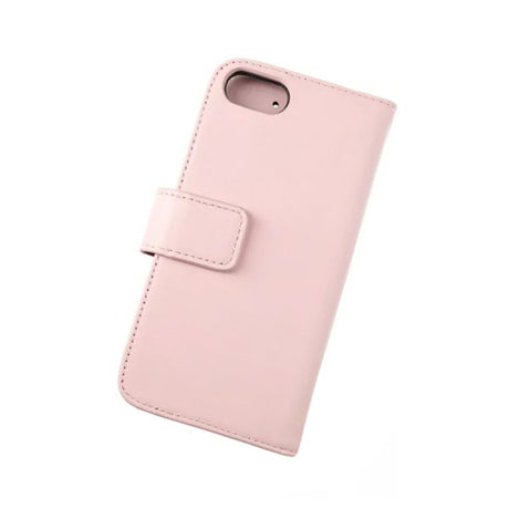 Rvelon iPhone 7/8/SE Cover Ægte læder Kortlomme Rosa