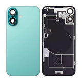iPhone 16 glasbagside med små dele – Grøn