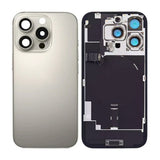 iPhone 16 Pro Max Bagside Glas med smådele - Naturlig Titanium