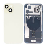 iPhone 15 Plus Bagside Glas med smådele - Gul