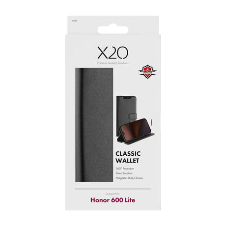 X2O Honor 600 Lite Etui Classic Wallet Sort