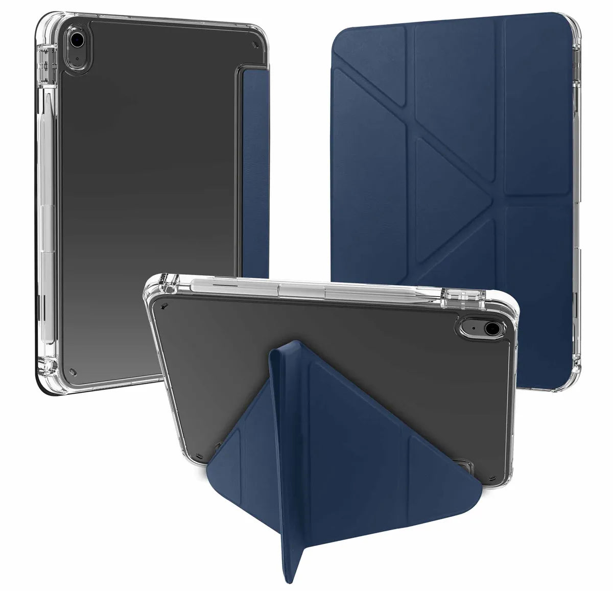 X2O iPad 11 (A16)/iPad 10.9 (gen 10) Etui FlexFold Folio Blå