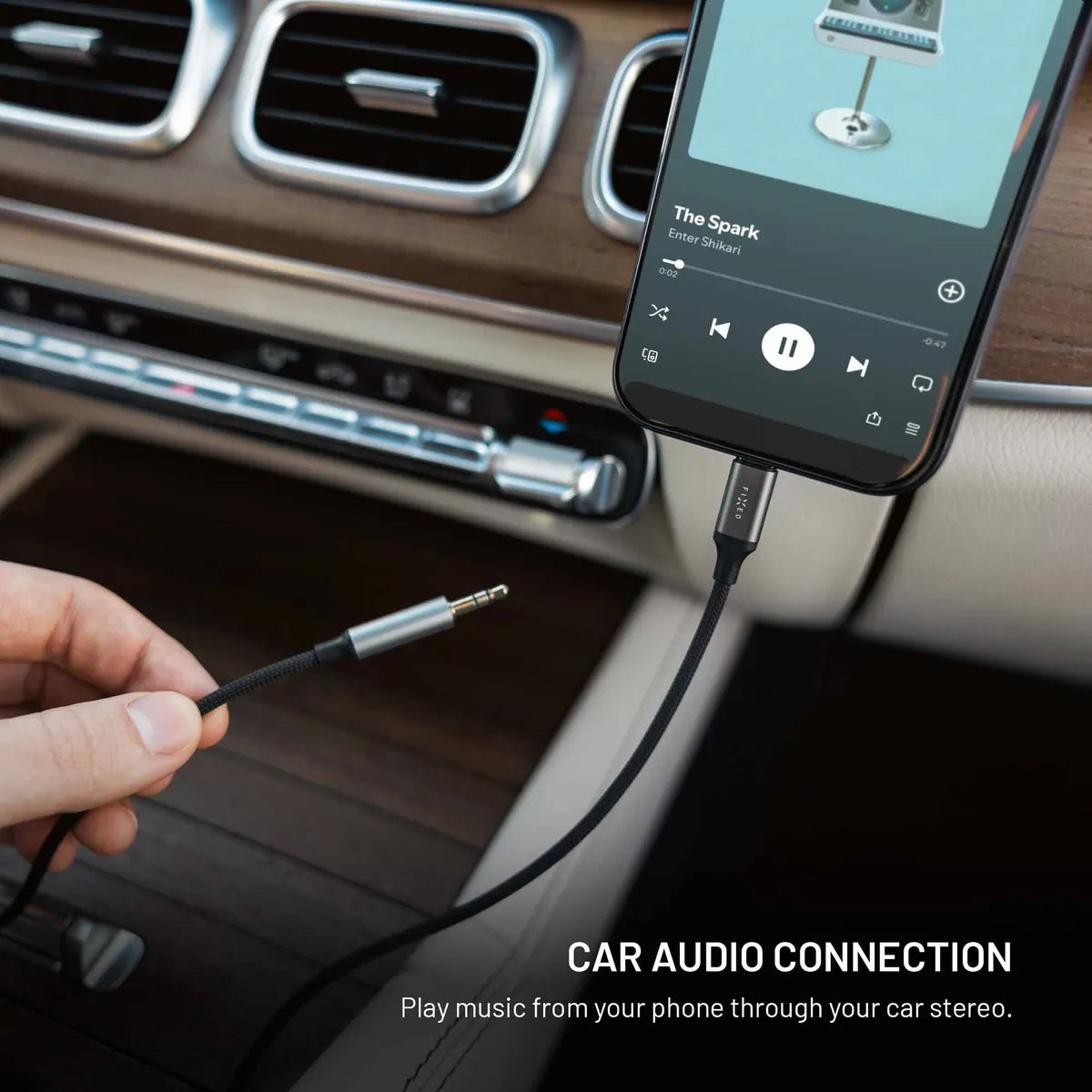 Fixed Lydkabel Link Premium USB-C til 3,5mm 1,5m