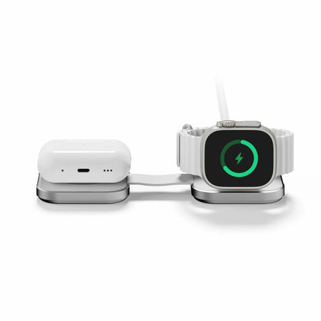LINQ 2-i-1 Hopklappelig Trådløs oplader MagSafe