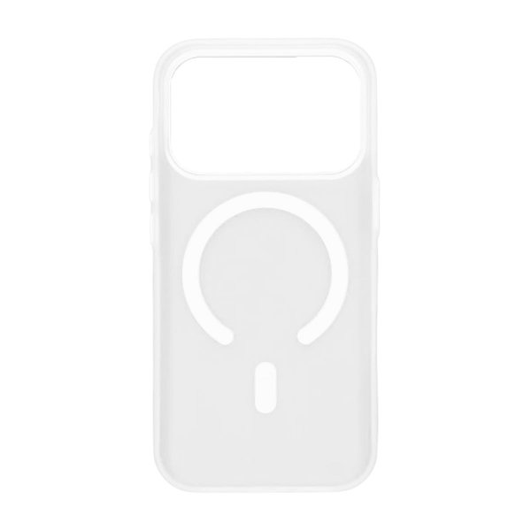 iPhone 17 Pro Max Cover Kameralinsebeskytter MagSafe Hvid Transparent
