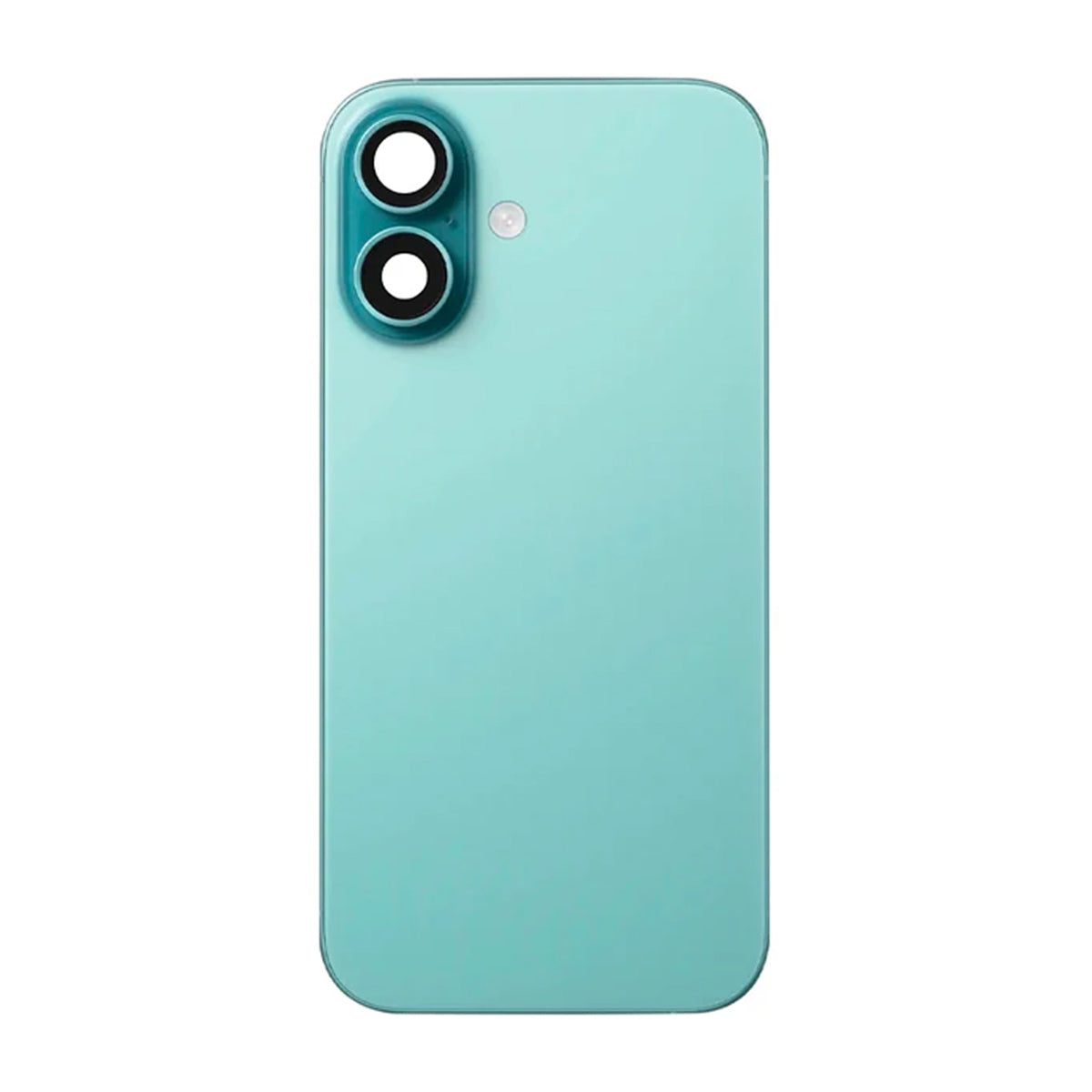 iPhone 16 glasbagside med små dele – Grøn