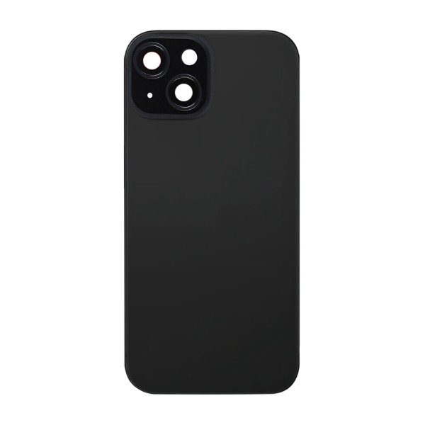 iPhone 15 Plus Bagside Glas med smådele - Sort