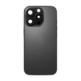 iPhone 16 Pro Max Glasbagside med smådele - Sort Titanium