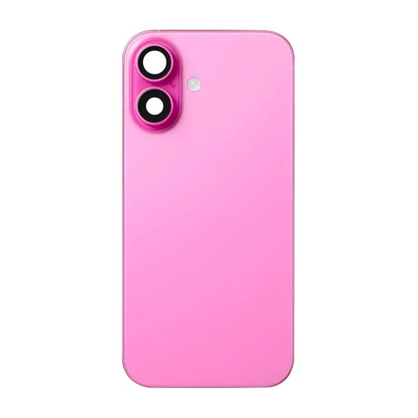 iPhone 16 Bagside Glas med smådele - Rosa