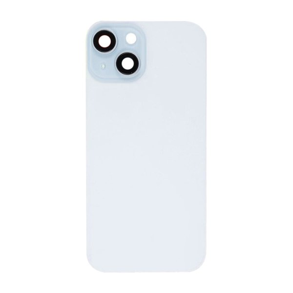iPhone 15 Plus Bagside Glas med smådele - Hvid