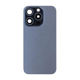 iPhone 15 Pro Bagside Glas Komplet OEM - Blå