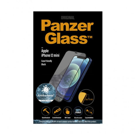 PanzerGlass iPhone 12 Mini Skærmbeskyttelse Edge-to-Edge Case Friendly