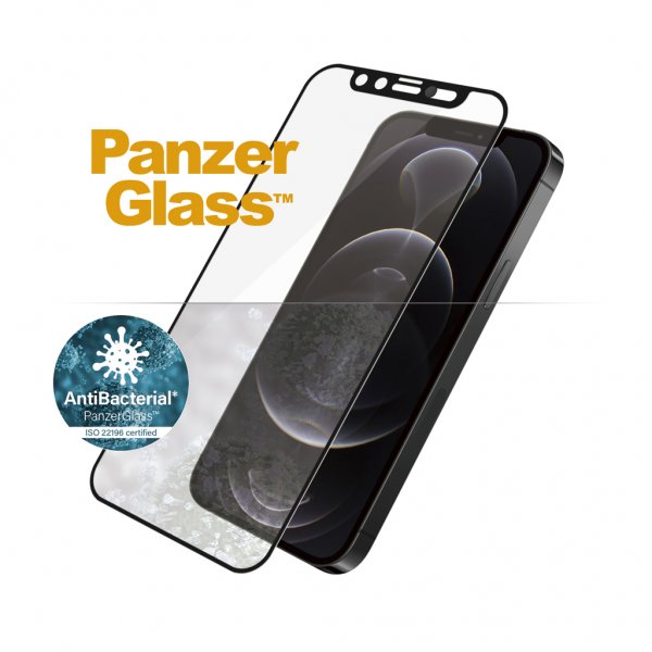 PanzerGlass iPhone 12/iPhone 12 Pro Skærmbeskyttelse Edge-to-Edge Camslider