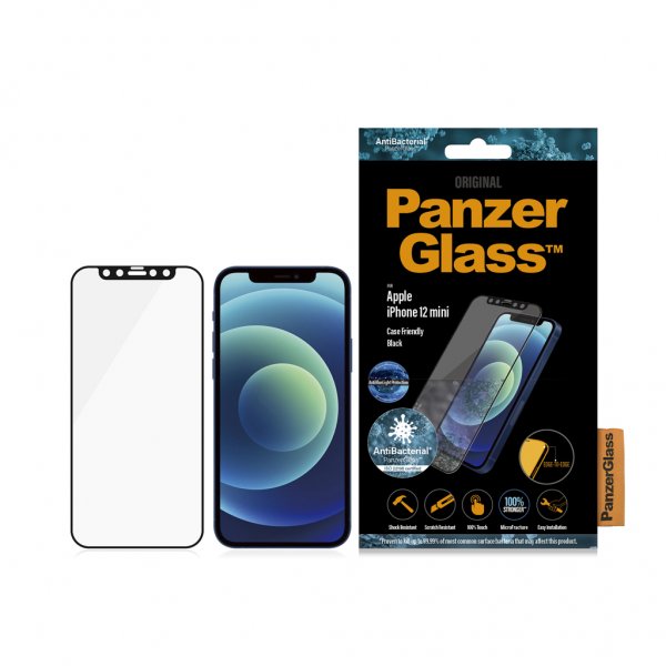 PanzerGlass iPhone 12 Mini Skærmbeskyttelse Edge-to-Edge Anti-Bluelight