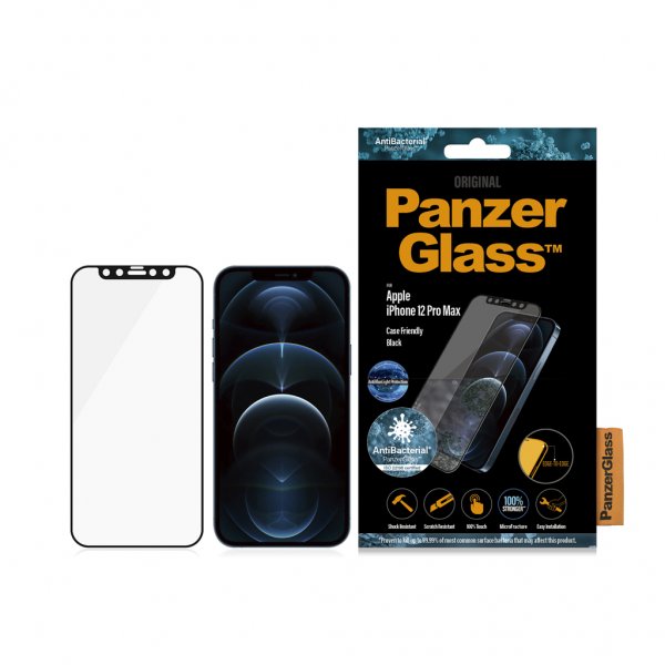 PanzerGlass iPhone 12 Pro Max Skærmbeskyttelse Edge-to-Edge Anti-Bluelight