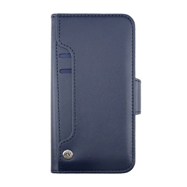 Rvelon iPhone 12/iPhone 12 Pro Etui Udklappeligt Kortrum Blå