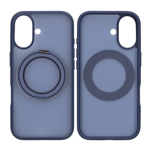 iPhone 17 Cover Roterbart MagSafe Stativ Blå